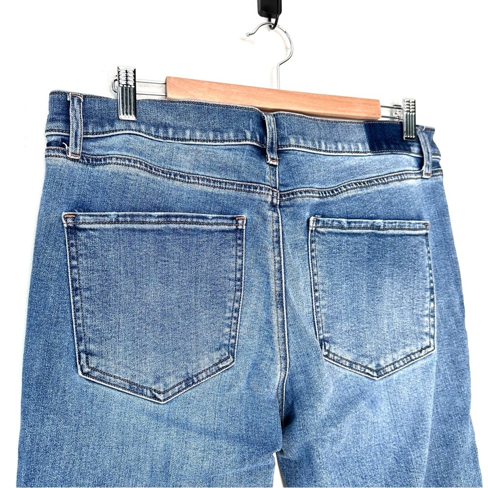 Express 70’s Flare Mid Rise Jeans Size 12 Short - Picture 4 of 7